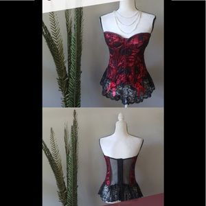 Fredricks of Hollywood dream bustier w bows